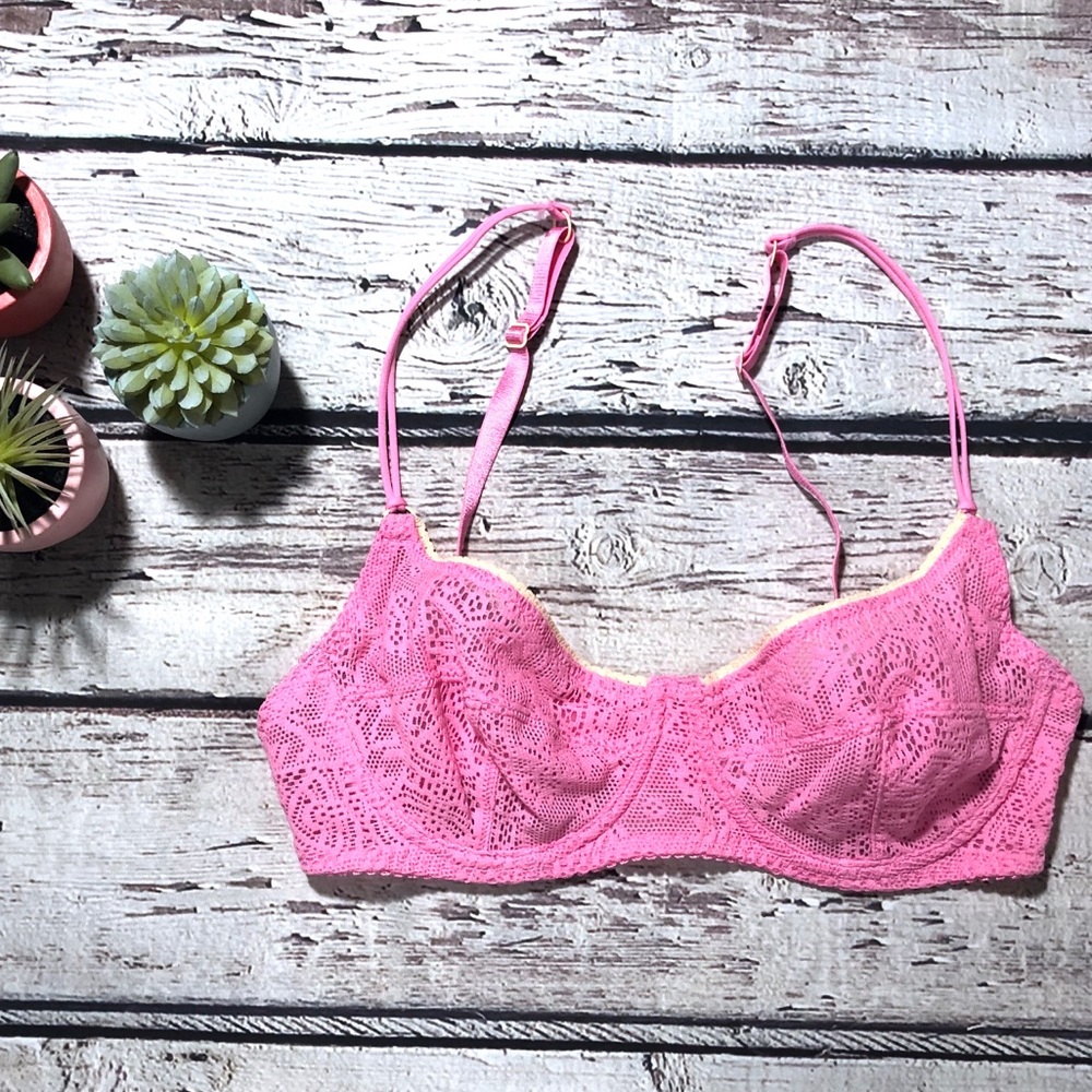 Anthropologie | Intimately Free pink Lace Bra